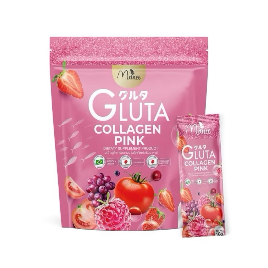 Manee Gluta Collagen Pink – Pack (30 Sachets)