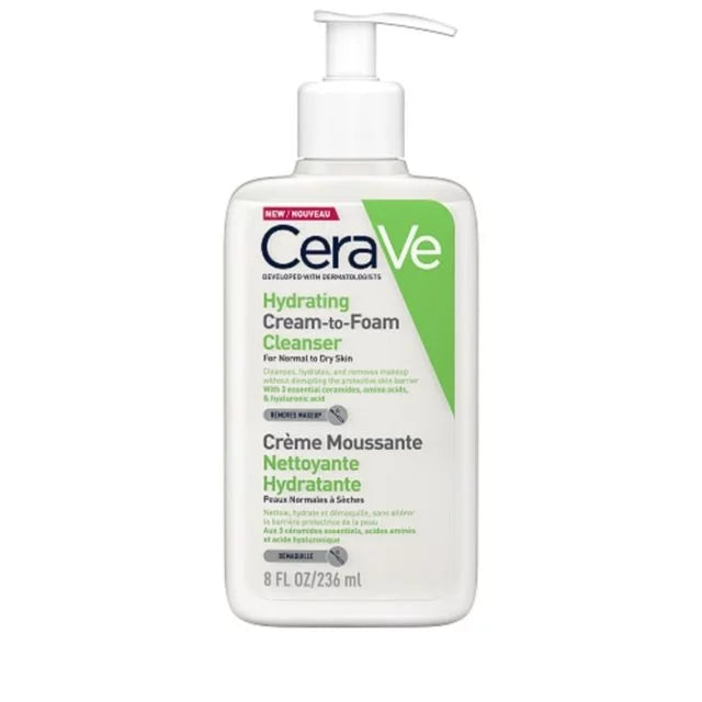 Cerave Créme Moussante Nettoyant Hydratante Peaux Normales à Sèches 236ML