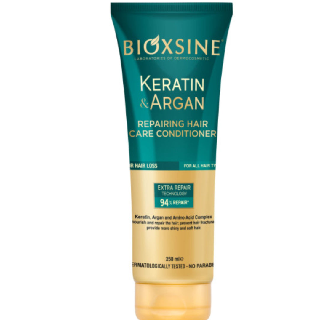 Bioxsine Après-Shampooing à la Kératine et à l’Huile d’Argan – Réparation et Douceur Intense