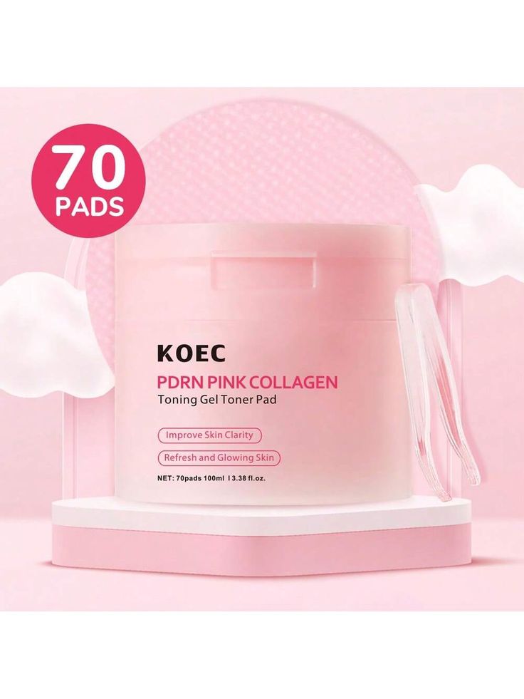 Medicube – Pads Toner Gel au Collagène Rose et PDRN