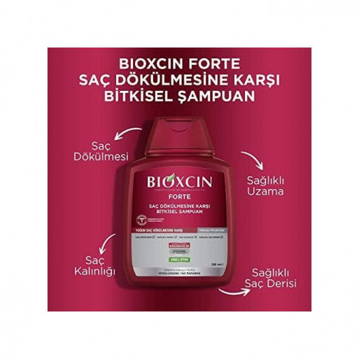 Bioxcin shampooing renforce les greffes de cheveux et anti chute 300 ml