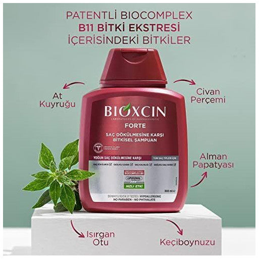 Bioxcin shampooing renforce les greffes de cheveux et anti chute 300 ml