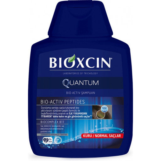 Bioxcin Quantum Shampooing Aux Herbes Anti-Chute Herbal- Bio pour Cheveux Normaux 300 ml