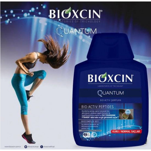 Bioxcin Quantum Shampooing Aux Herbes Anti-Chute Herbal- Bio pour Cheveux Normaux 300 ml