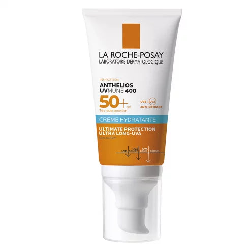 La Roche Posay Anthelios Crème Solaire Visage Hydratante spf50+ Sans-parfum 50ml