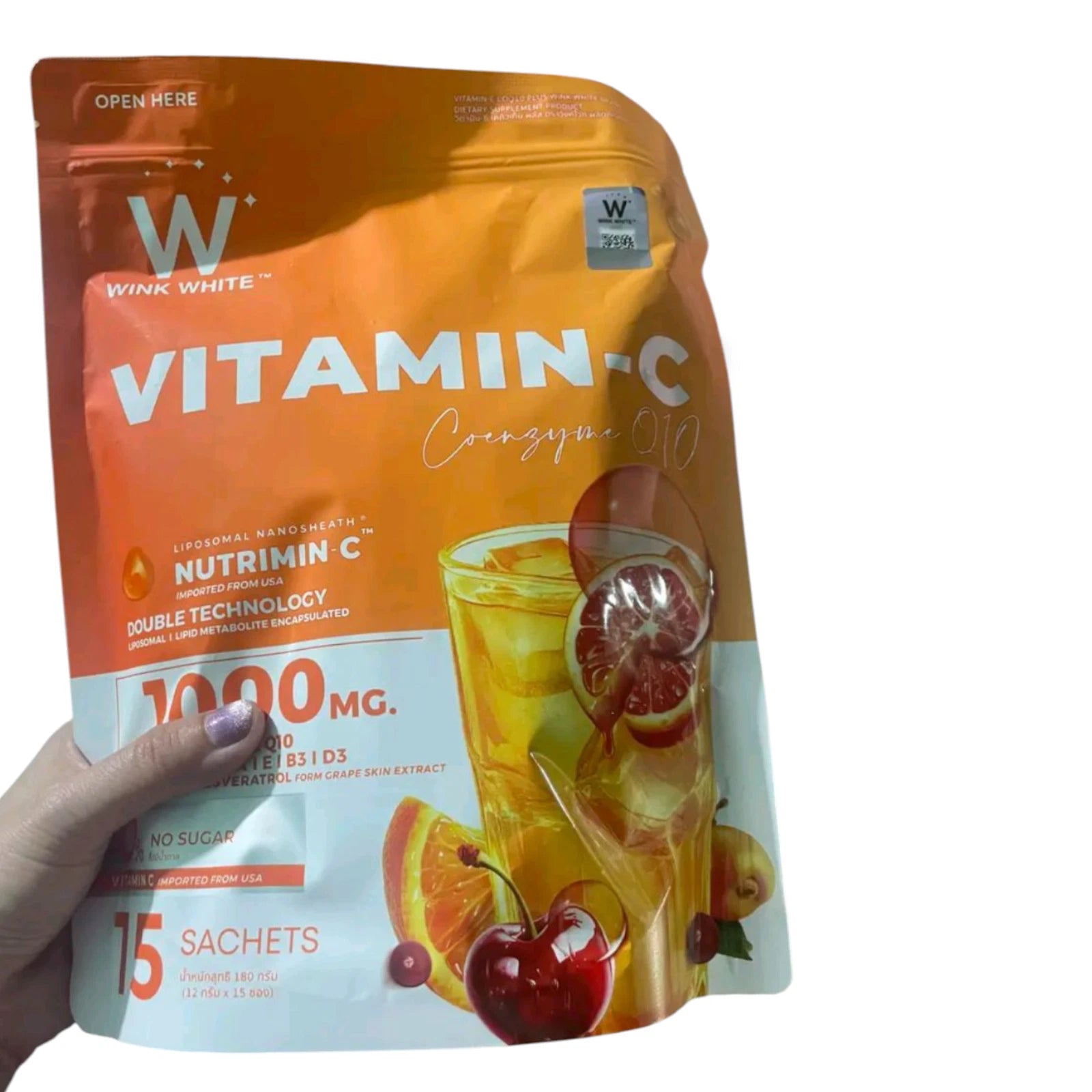 Wink White – Vitamine C 1000 mg Nutrimin (15 Sachets)